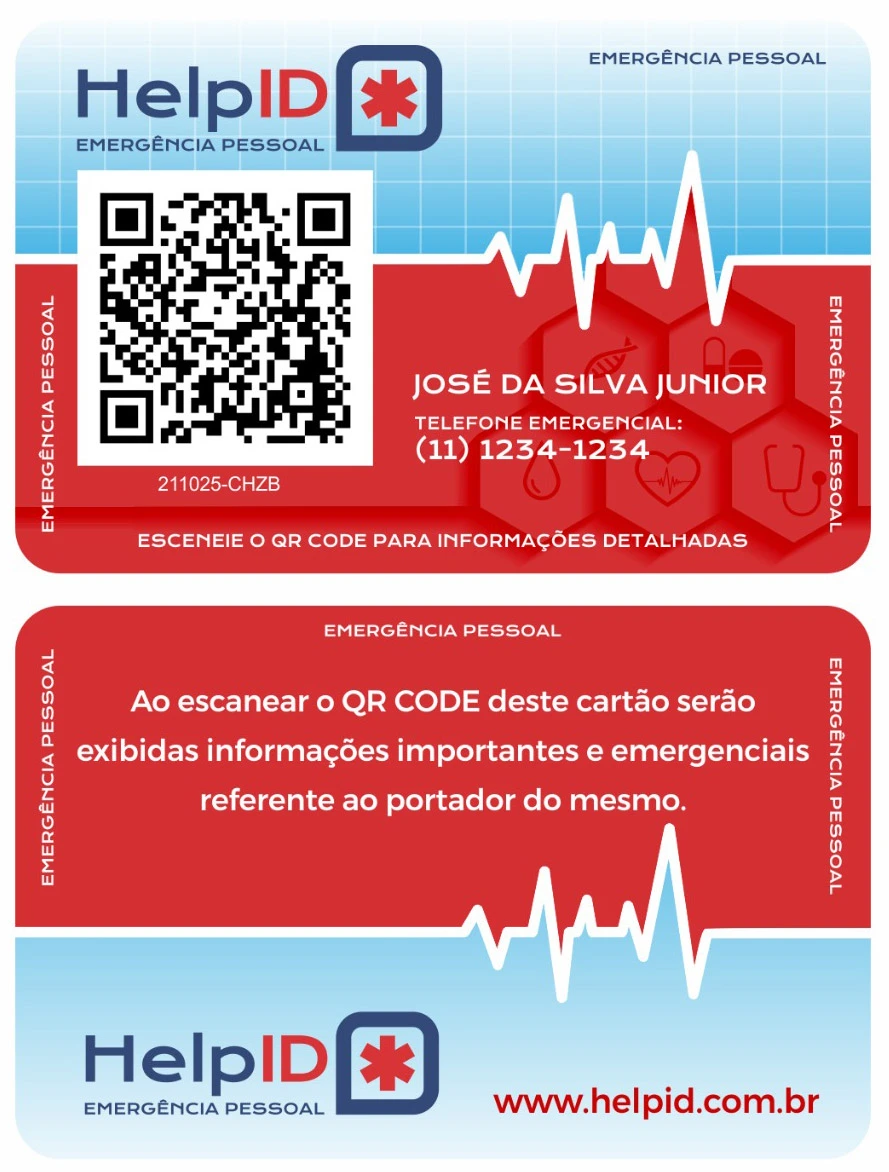 CARTO DE EMERGNCIA PESSOAL HELPID